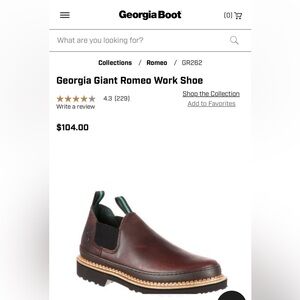 Men’s Georgia Giant brown Romeo boots size 13W, brand new, never worn.